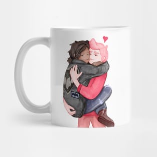 With Gary Prince and Marshall Lee .. it's cuddle time! Adventure Time / Fionna and Cake fan art Mug